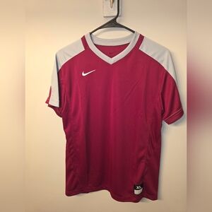 Nike Youth Maroon Short-Sleeve Athletic Jersey